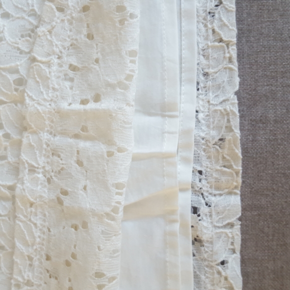 Merona Lace Floral Short Sleeve Top, Size XL - Picture 9 of 10